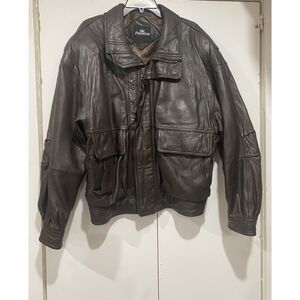 Vintage McPhearson Bomber Jacket Men XL Italian Suit Lining Classic 90’s Style